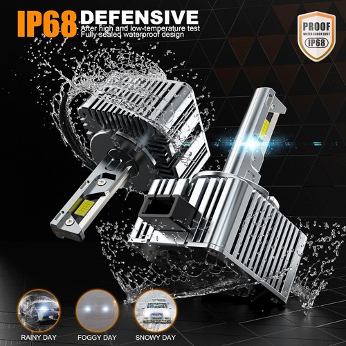 Lampadine D1S LED per fari Auto 20000LM 120W 6500K Luce Bianca Kit 2pz D-Lumina - Foto 4 di 8
