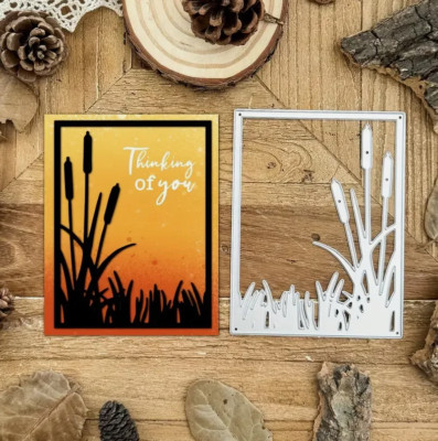 Pflanzen Gras Rahmen Metall Stanzschablone für Papier Karte Scrapbooking Stanzformen