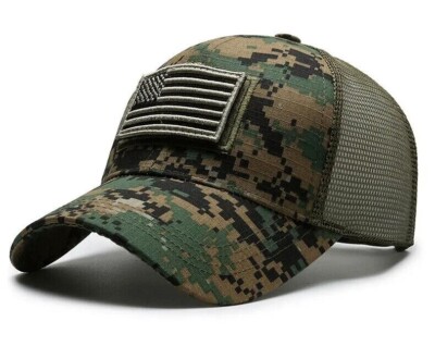 Baseballkappe USA Amerikanische Flagge Patch Tarnfarbe Baseball Cap Hat Taktisch