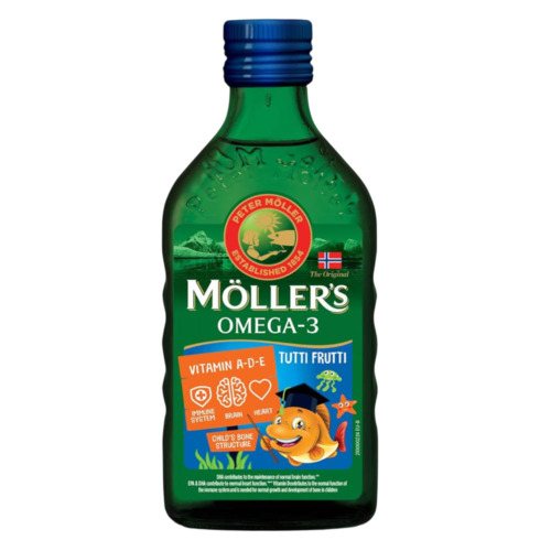 Mollers Norwegisches Tutti Frutti aromatisiertes Fischöl Omega-3 DHA EPA Möller's x6 - Bild 3 von 6