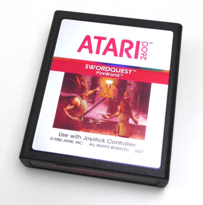 Atari 2600 Spiel -- SWORDQUEST: FIREWORLD -- Atari VCS