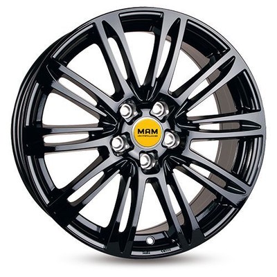 1x MAM MAM A4 black painted 7.0Jx16 5x112 ET38