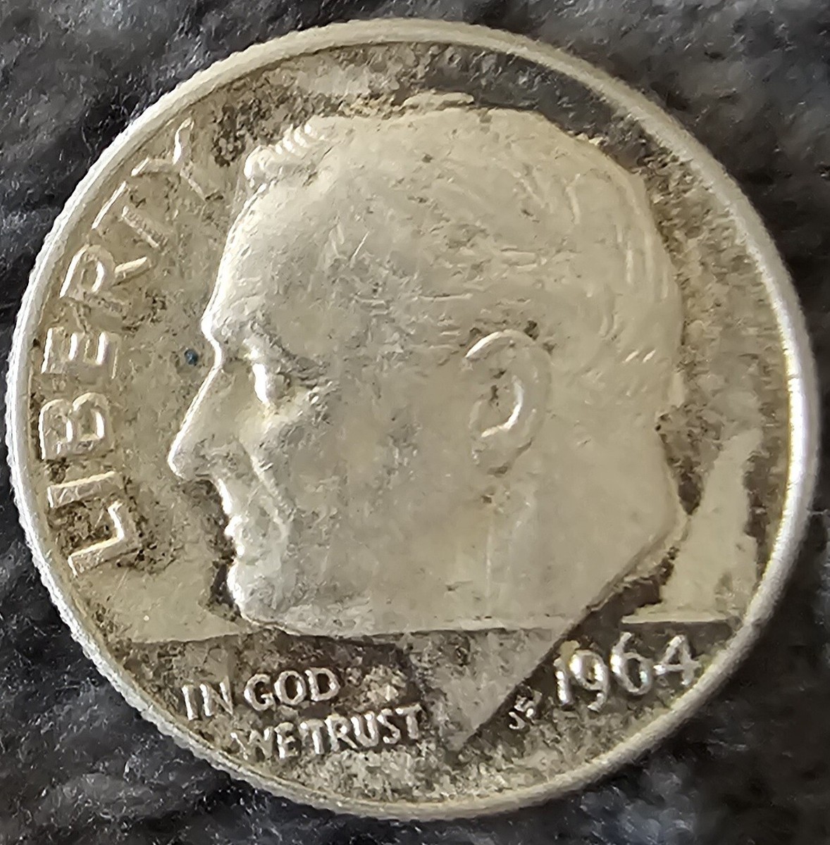 トップス dime foodie Silver Roosevelt Dime 1960 - 1964 – Centerville C&J