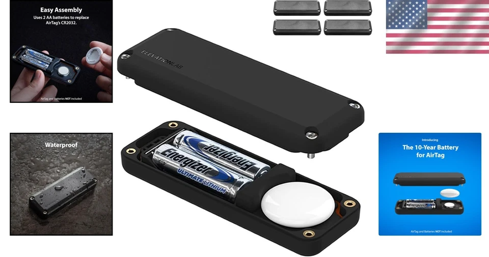 Ultimate 10-Year AirTag Battery Replacement Case - Durable & Discreet Design - Image 2 of 4