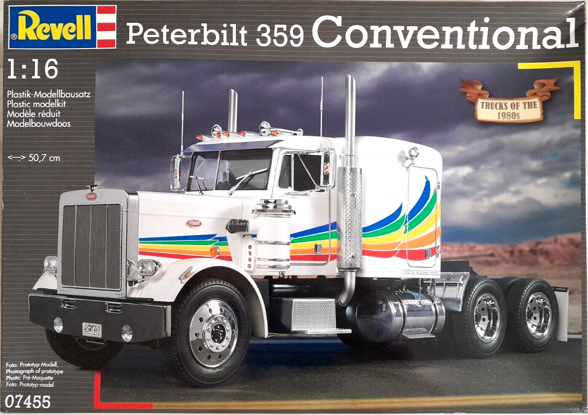 モノグラム社　ピータービルト359コンベンショナル　プラモデルキット　1/16 Peterbilt 359 Conventional in 1:16 scale | Factory sealed
