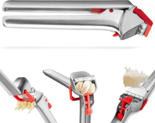 Ultimate Garlic Crusher & Peeler with Self-Cleaning Ejector - Dishwasher Safe