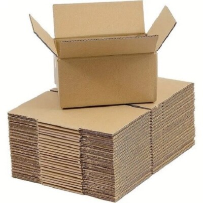 Set of 25 Cardboard Boxes 10X10X10'' Shipping Storage Office Corrugated Scored