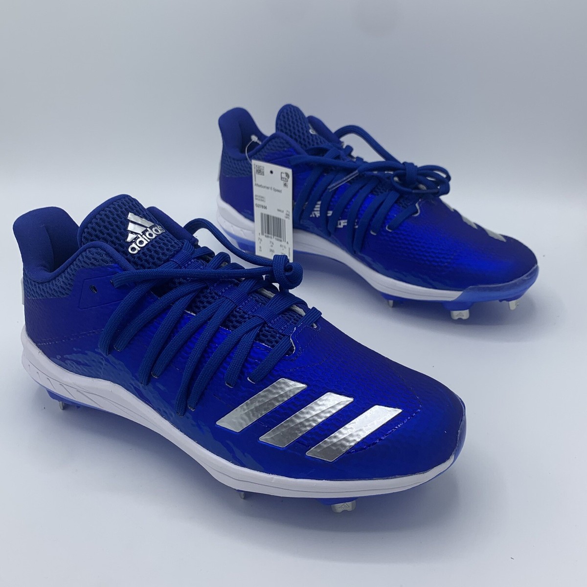 ADIDAS AFTERBURNER SPEED METAL BASEBALL CLEATS BLUE MEN'S SIZE