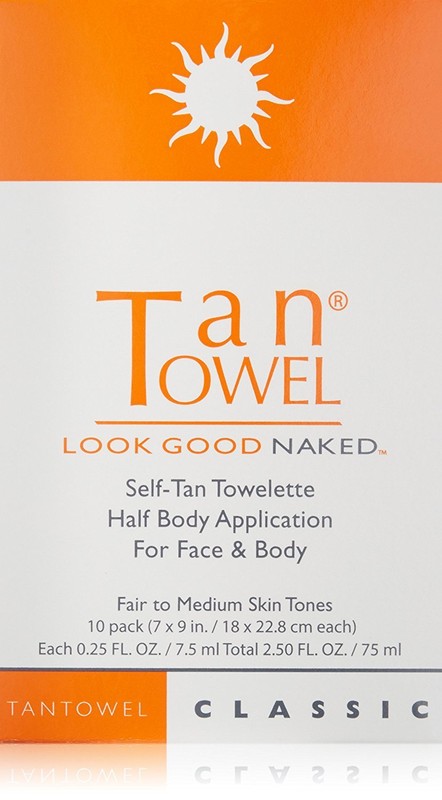 NEW Tan Towel Self Tan Classic, 1 Towelette Single 0.25 fl oz / 7.5 ml