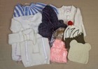 Lot 9 Pieces Baby Toddler Girl Clothes Sweater Hats Vest 9 to 12 M