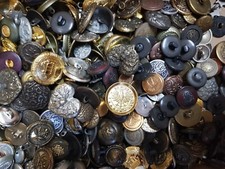 100 Wappenknöpfe Trachtenknöpfe silber gold bronze Knöpfe Metall Konvolut Wappen