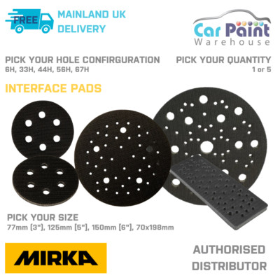 Mirka Abranet / Schleifer Interface Pad [Schleifschaum Interface Pad] alle Größen