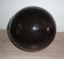 JARU Black Glass/Ceramic Ball Sphere Sculpture Mantel Decor