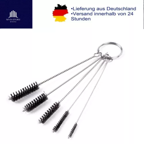 Reinigungsbürste Rundbürste Set 5-tlg. Pfeifenreiniger Rohrbürste Düsenbürste
