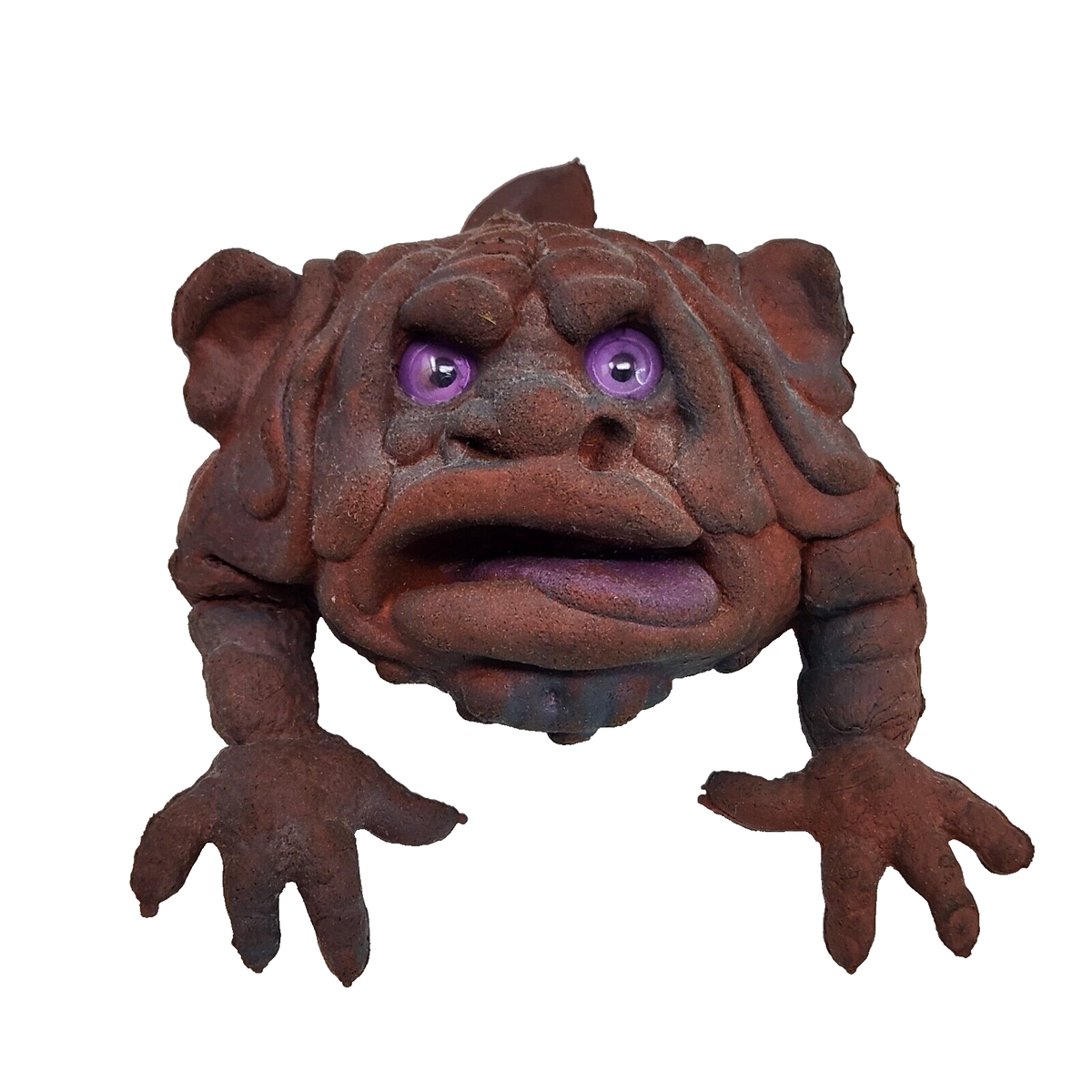 VINTAGE 1987 MATTEL BOGLINS PURPLE EYES SPONK / BLAP RUBBER HAND