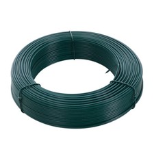 52/100m Green Garden Wire 2.5mm PVC Coated Twist Wire for Tying Climbing Plants