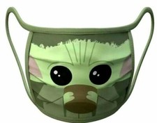 Disney Store STAR WARS Mandalorian The Child BABY YODA Face Mask Medium Youth