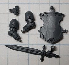 30K Space Marine Bits Mark VI Command Squad Power Sword Storm Shield Set B