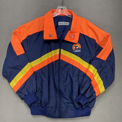 Vintage Nascar Tide Racing Jacket Eagle Ridge Ricky Rudd #5 Mens Sz XL USA 90's