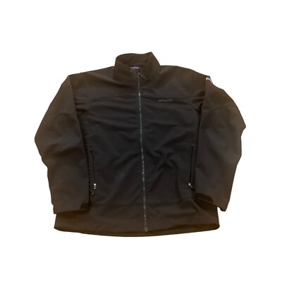 Patagonia Adze Full Zip Softshell Polartec Jacket Men's Size XL Black Logo