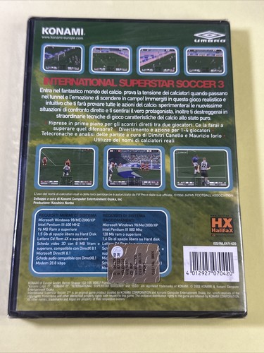 INTERNATIONAL SUPERSTAR SOCCER 3 PC GIOCO NUOVO SIGILLATO - Picture 2 of 2