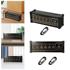 6 Port USB Hub Computer Accessories with Individual Control Switches Splitter