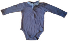 Blue Cotton Baby Bodysuit 18months 81cm UK long sleeved (bundle)