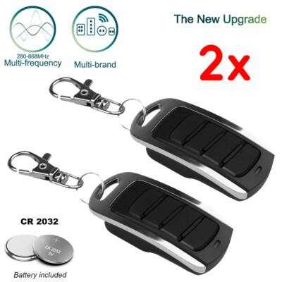 2X 280-868MHZ Multi-frequency Universal Gate Door Clone Cloning Remote Control