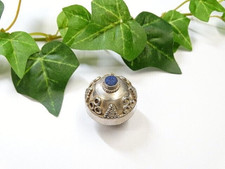 1040 Silber 925 Dose Pillendose D&ouml;schen mit Lapislazuli