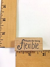 A Muse Rubber Stamps - Thanks for Being Flexible 8-8496B - NEW