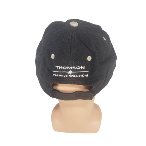 Sombrero Thomson Creative Solutions Adulto Talla Única Negro CS Logotipo Gancho Ajustable Bucle - Imagen 3 de 6