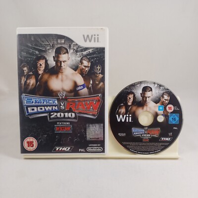 SMACKDOWN vs RAW 2010 Nintendo Wii Hülle und Disc Spiel