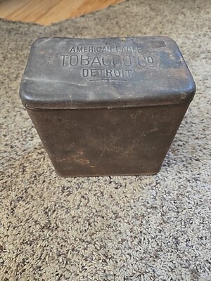 american eagle tobacco American Eagle Tobacco Co Detroit vintage tobacco tin Empty