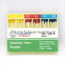 Dental Absorbent Paper Points 0.02 Taper F1-F3 Root Endodontics Obturating Point