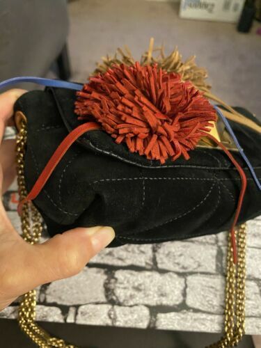 SONIA RYKIEL Faux Fur Tote Bag Handbag Purse in Tan w/Dust Bag New