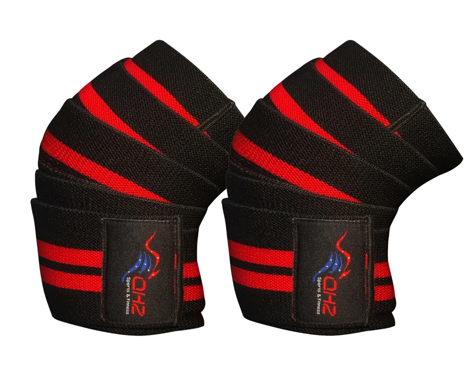QHZ Weight lifting Power Knee Wraps Gym Supports Powerlifting Heavy Duty Straps - image 2 of 4
