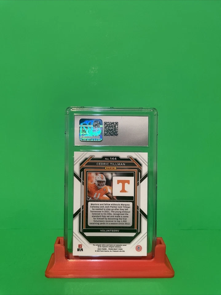 2023 Panini Prizm Draft Picks Cedric Tillman Silver Prizm 144 CGC 9.5 - Image 3 of 3
