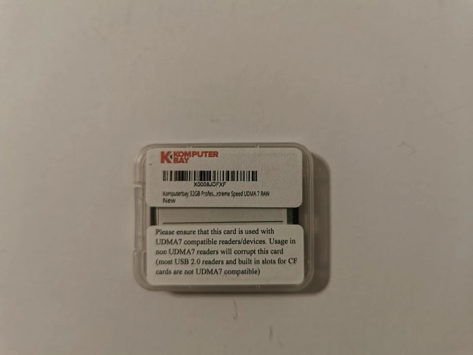 Komputerbay High-Speed 32GB CompactFlash Memory Card - Professional 800x UDMA7 - Image 2 of 4