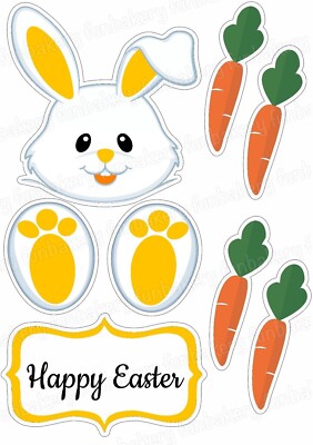 Ostern Hase Ei Tortenaufleger Party Deko essbar Geburtstag Aufsteller Geschenk