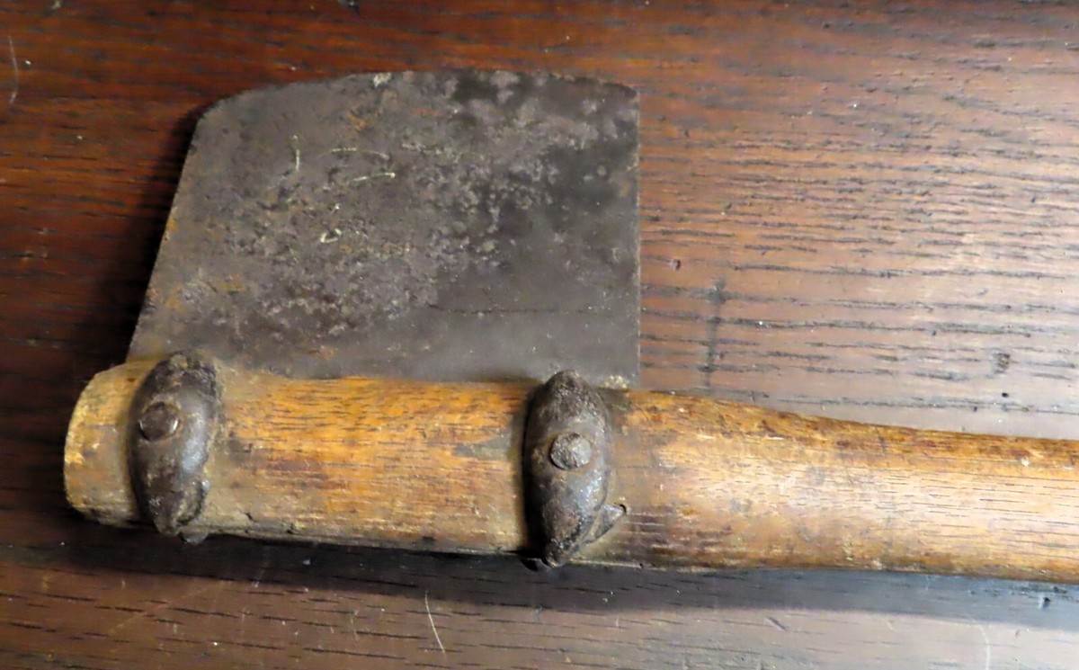 tobacco hatchet Antique 1800's Primitive Wood Handle Tobacco Axe Hatchet