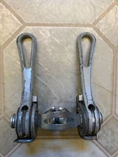 Vintage Simplex Shifter Set Down Tube Clamp Friction Mod Depose France 70s 80