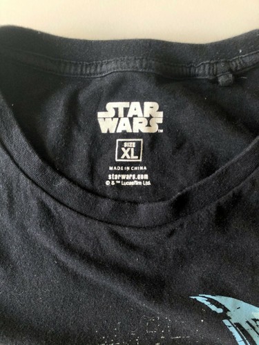 Star Wars Black Graphic T-shirt Darth Vader Storm Troopers Size XL - Picture 3 of 9