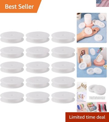 50-Piece Set of 2.64  Plastic Bobbins - Organize Your Beading Threads