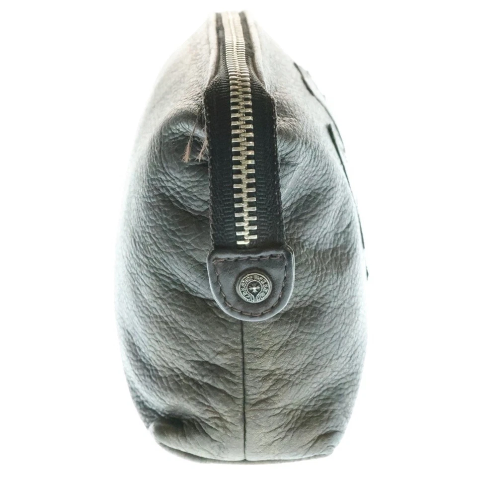 CHROME HEARTS INSANITY CH PLS Plus Patch Leather Pouch Black Used 787cad30c70f7b - Image 3 of 4