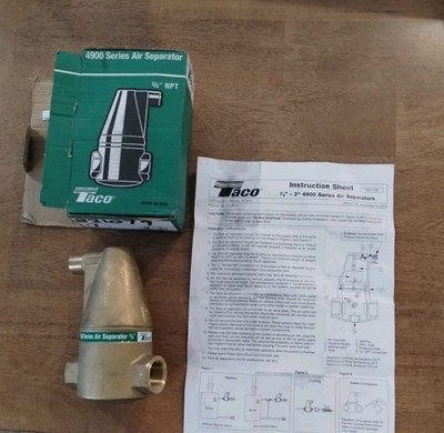 TACO 4900 SERIES AIR SEPARATOR  3/4'' NPT BRONZE Model 49-075T
