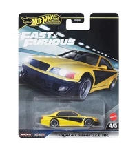 2025 Hot Wheels Premium Fast & Furious Toyota Chaser JZX 100 - Yellow Diecast