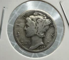 1927-S Mercury 90% Silver Dime 10c Coin