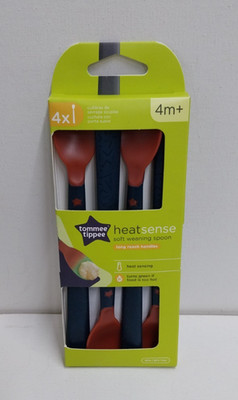 Tommee Tippee Heat Sense Entwöhnungslöffel 4er Pack Baby Fütterung Farbwechsel 4m+