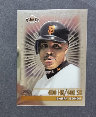 Barry Bonds 2000 Topps Chrome #476 MAGIC MOMENTS 40 HR / 40 SB San Fran Giants