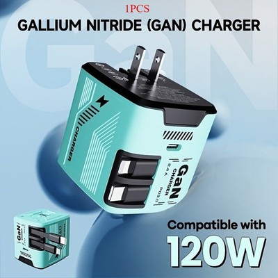 Energy-Saving Durable Smart Multi-Port Versatile Universal 120W GaN Fast Charger